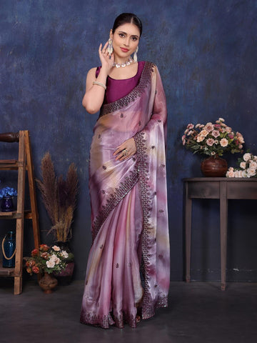 Ethnic Motifs Zari Woven Design Banarasi Saree